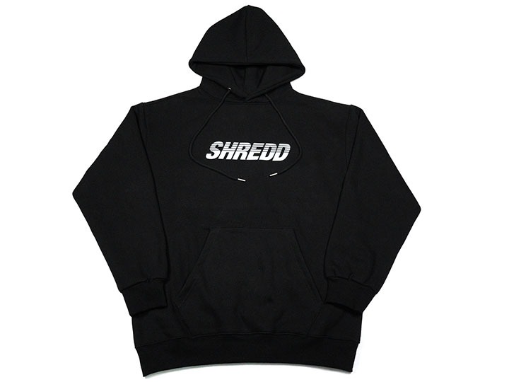 SHREDD Logo Hoodie Black/White Logo